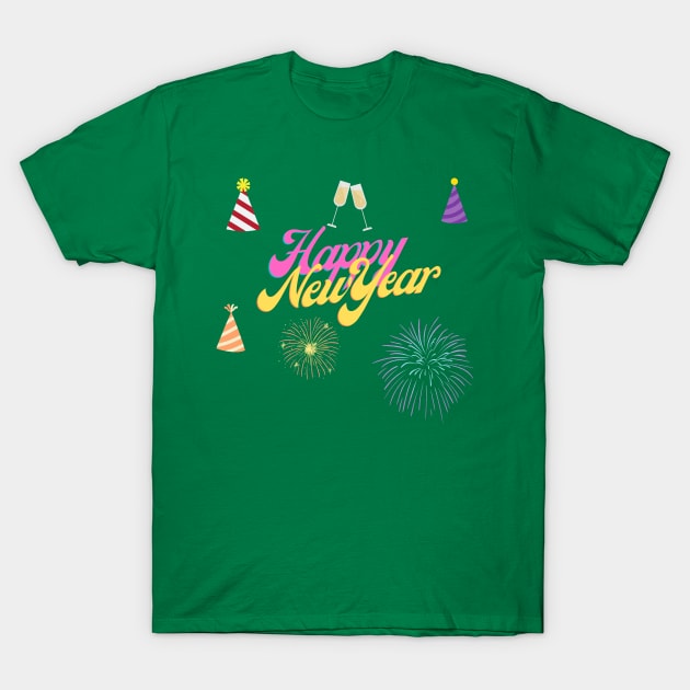 Happy New Year T-Shirt by travelfun